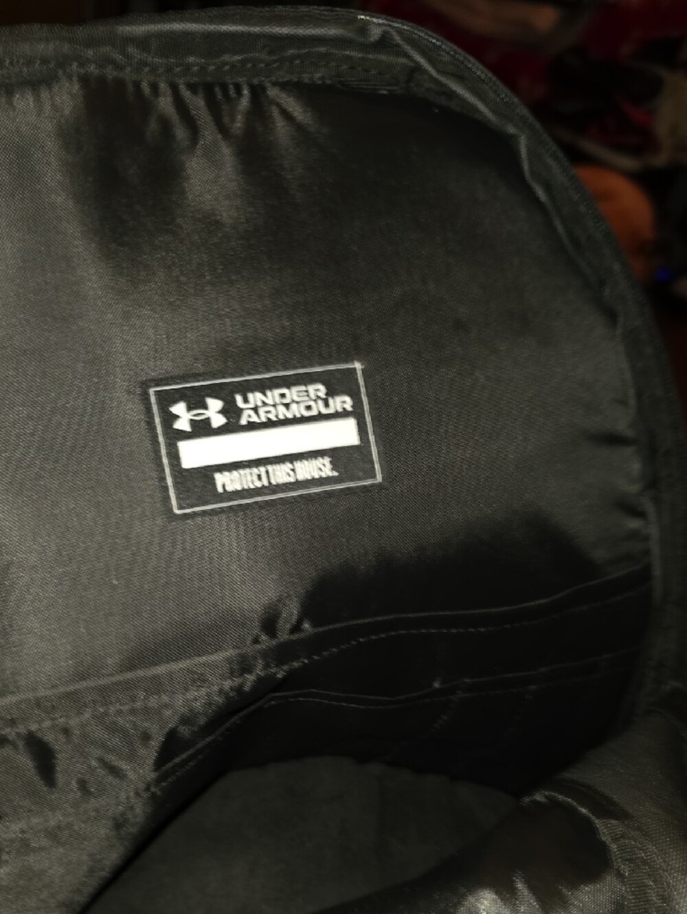 Under Armour Black Backpack with White Logo - Rugged Everyday Pack - Picture 5 of 9